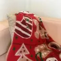 Плед новогодний Печенье Прованс Красный 90х130 см (1258)