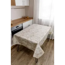 Скатертина непромокаюча Алюр Прованс 136х220 см Бежевий (8065)