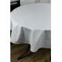 Скатерть пятноустойчивая круглая Айс Вензель Прованс 180 см Серый (8080)