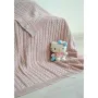 Вязаный плед Прованс Soft 140х180 см Бежевый (3033)