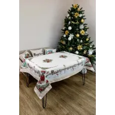 Скатертина гобеленова Святковий будинок Прованс 135х260 см Різнокольоровий (7389)