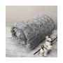 Вязаное покрывало Глория косы Прованс 190х220 см Серый (3055)