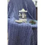 Вязаный плед Прованс SOFT 220х240 см Синий (3027)