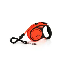Рулетка-поводок Flexi Xtreme XS лента 3 м 15 кг черный оранжевый Рулетка-поводок Flexi Xtreme XS лента 3 м 15 кг черный оранжевый