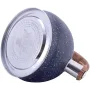 Чайник Marble 2л з нержавіючої сталі зі свистком чорний мармур Kamille DP112956