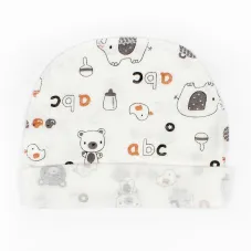 Шапочка для новонароджених кулір із зовнішнім швом Dexter’s Молочний 40