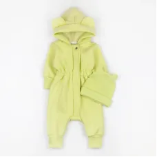 Комбінезон із тринитки з утепленням та шапочкою Dexter’s green apple 86 см Зелений