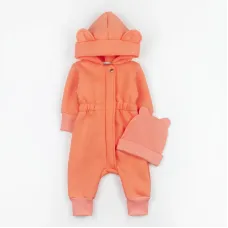 Ромпер з шапочкою дитячий на флісі Dexter’s juicy peach 98 см Персиковий