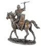 Настольная мини фигурка Воин на коне 10х9.5 см Veronese Серебристый AL229118