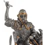 Настольная мини фигурка Воин на коне 10х9.5 см Veronese Серебристый AL229118