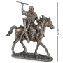 Настольная мини фигурка Воин на коне 10х9.5 см Veronese Серебристый AL229118