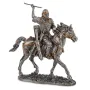 Настольная мини фигурка Воин на коне 10х9.5 см Veronese Серебристый AL229118