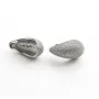 Сережки боттега краплі Maxi Silver 9437 2.2х1.4 см Сріблястий