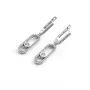Серьги Messika Maxi Silver 9432 2х3.5 см Серебристый