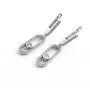 Серьги Messika Maxi Silver 9432 2х3.5 см Серебристый