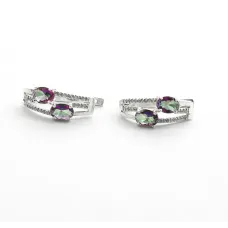 Сережки містик Maxi Silver 8103 2.2 см Різнокольоровий Сережки містик Maxi Silver 8103 2.2 см Різнокольоровий