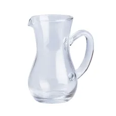 Глек із товстого скла фігурний TS Kitchen 300 мл прозорий (HP573)