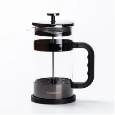 Френч-прес чайник скляний TS Kitchen Haus Roland 1 літр із фільтром чорний (HP33538B)