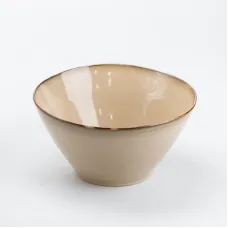Салатница керамическая TS Kitchen 22,5 см в стиле ретро бежевый (HP23376)