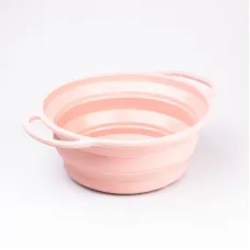 Друшляк силіконовий складаний об'ємом 2 літри TS Kitchen рожевий (HP34544P) Друшляк силіконовий складаний об'ємом 2 літри TS Kitchen рожевий (HP34544P)