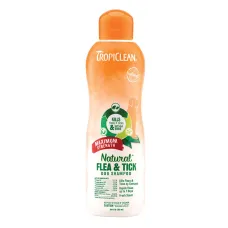 Шампунь TropiClean Flea & Tick Максимальная сила от блох и клещей  для собак 592 мл