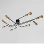 Люстра лофт MSK Electric Maze з бронзовими патронами MSK Electric NL 13060/8 BK+BN