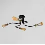 Люстра лофт MSK Electric Maze с бронзовыми патронами MSK Electric NL 5050/4 BK+BN