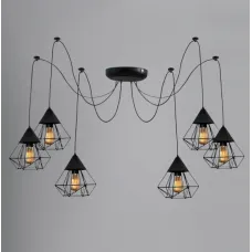 Люстра-павук на шість плафонів MSK Electric Crystal NL 0535-6