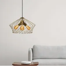 Люстра лофт підвісна MSK Electric Camelia NL 3329-3 BN бронза