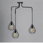 Люстра підвісна в стилі лофт на три плафони MSK Electric Kaplya NL 12229-3