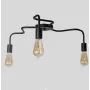 Люстра лофт MSK Electric Laminari стельова на три лампи NL 17503-3 BK