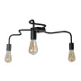 Люстра лофт MSK Electric Laminari стельова на три лампи NL 17503-3 BK