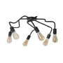Люстра лофт MSK Electric Laminari стельова на шість ламп NL 17503-6 BK
