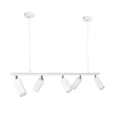 Люстра підвісна MSK Electric Tube в стилі лофт із поворотними плафонами NL 2450-5 WH