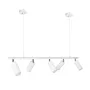 Люстра підвісна MSK Electric Tube в стилі лофт із поворотними плафонами NL 2450-5 WH