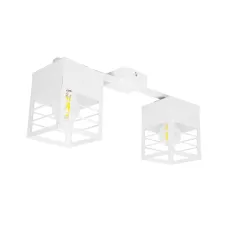Люстра лофт MSK Electric Urban на два плафони біла NL 2310-2 WH
