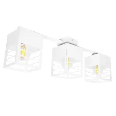 Люстра лофт MSK Electric Urban на три плафони біла NL 2310-3 WH