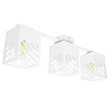 Люстра лофт MSK Electric Urban на три плафони біла NL 2410-3 WH