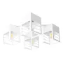 Люстра лофт MSK Electric Urban на чотири плафони біла NL 2310-4 WH