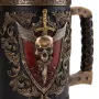 Пивний кухоль Veronese Scull із бронзовим покриттям 16х10х10 см 600 мл Різнокольоровий AL226719