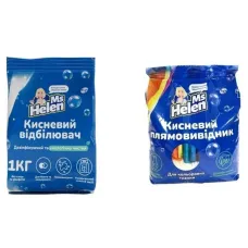 Набір Порошок кисневий Ms Helen універсальний 1 кг та Порошок Кисневий для кольорових тканин 900 г Набір Порошок кисневий Ms Helen універсальний 1 кг та Порошок Кисневий для кольорових тканин 900 г
