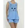 Женский домашний комплект Triko Cat 60-62 Голубой (72712150-5)