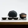 Дорожный чайный набор No Brand HR-068 Black с чехлом