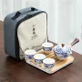 Набір для чайної церемонії No Brand із 6 предметів Blue + White