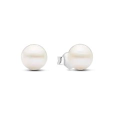 Серебряные серьги No Brand с жемчужинами 293169C01 (7 мм)