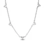 Серебряное ожерелье No Brand 5 сияющих сердец 393160C01