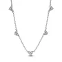Серебряное ожерелье No Brand 5 сияющих сердец 393160C01