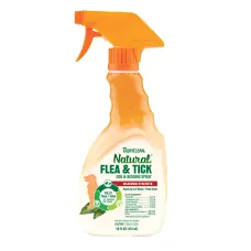 Спрей TropiClean Flea & Tick Максимальная сила от блох и клещей для собак 473 мл