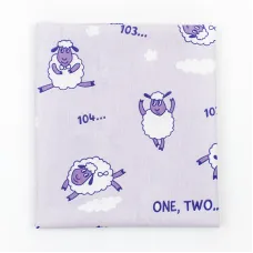 Пелюшка дитяча бязь Dexter’s sheep 83х70 см Фіолетовий