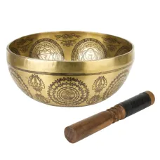 Співоча чаша Kailash Тибетська Чакри 186х186х92 мм Античний Бронзовий (27746) Співоча чаша Kailash Тибетська Чакри 186х186х92 мм Античний Бронзовий (27746)
